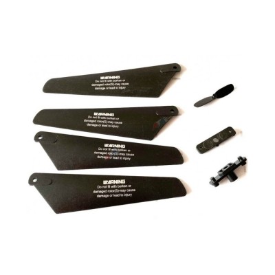 ROTOR BLADES AND MOUNTING - FOR HELI DF-100 PRO